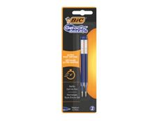 BIC Gelocity QuickDry - Pack de 2 recharges pour stylo gel - bleu