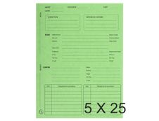 Exacompta - 5 Paquets de 25 Dossiers de procédure - vert tilleul
