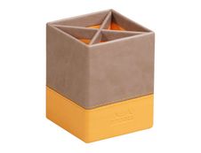 RHODIA Rhodiarama - Pot à crayons - simili cuir - taupe