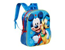 Sac à dos maternelle Mickey Pluto 3D - 1 compartiment - bleu - Karactermania
