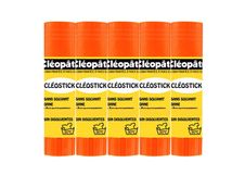 Cléopâtre - Lot de 5 bâtons de colle - Blanche - 8 gr
