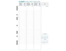 Exacompta Exatime 21 - Recharge (septembre à décembre) pour organiseur - 1 semaine sur 2 pages - 14,2 x 21 cm