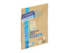 GPV - 10 Pochettes Enveloppes B5 250 x 176 mm - 85 gr - sans fenêtre - kraft - bande adhésive