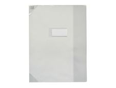 Oxford Strong Line - Protège cahier sans rabat - 24 x 32 cm - incolore translucide