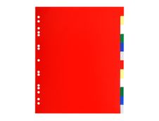 Exacompta - Intercalaire 12 positions - A4 Maxi - polypropylène coloré