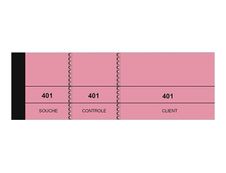 ELVE - Bloc passe-partout 3 volets - 50 x 150 mm - numéroté - rose