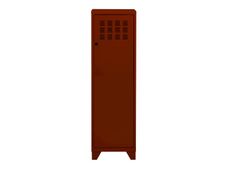 Casier de bureau avec pieds - 133 x 40 x 40 cm - rouge terracota