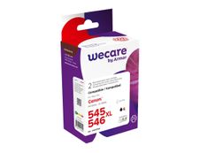Cartouche compatible Canon PG-545XL/CL-546XL - Pack de 2 - noir, cyan, magenta, jaune - Wecare K10377W4 