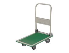Chariot pliant - plateau vert - 300 kg