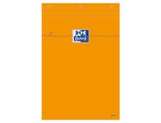 Oxford - Bloc notes - A4 - 160 pages - petits carreaux - 80G - orange