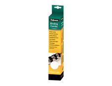 Fellowes - 25 anneaux de reliure en plastique - 8 mm - jusqu'à 40 feuilles - blanc