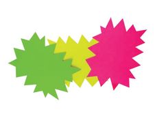 Apli Agipa - 25 éclatés fluo non effaçables - 24 x 32 cm