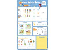 Les Posters ardoises - Mon Calendrier