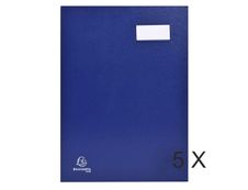 Exacompta - 5 Parapheurs direction 18 compartiments - bleu