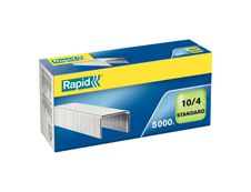 Rapid - Boîte de 5000 Agrafes N°10 (10/4mm) - jusqu'à 10 feuilles - acier galvanisé
