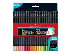 Faber-Castell Black Edition - 50 Crayons de couleur - assortiment de couleurs vives
