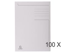 Exacompta Forever - 100 Chemises imprimées - 280 gr - gris
