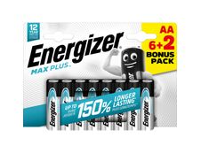 Energizer Max Plus batterie - 6+2 piles alcalines - AA LR06