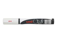 UNI CHALK - Marqueur craie - pointe moyenne conique - blanc