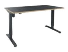 Bureau NIVO - Bureau éléctrique - L140 - pied carbone - hêtre