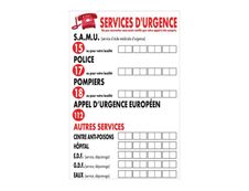 Bequet - Pancarte "Service d'urgence" - 30 x 20 cm