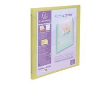 Exacompta Kreacover Pastel - Classeur 4 anneaux personnalisable - Dos 20 mm - A4 - pour 140 feuilles - disponible dans différentes couleurs