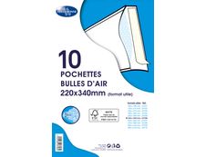 La Couronne - 10 Pochettes bulles - 220 x 340 mm - bande auto-adhésive - FSC