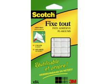 Scotch Fixetout - Pâte adhésive : pack de 84 carrés