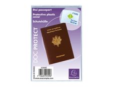Exacompta - Pochette de protection - 125 x 90 mm - translucide incolore