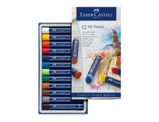 Faber-Castell Creative Studio - 12 pastels à l'huile - couleurs assorties