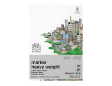 Winsor & Newton - Bloc de papier à dessin pour marqueur épais - A4 - 25 feuilles - 160gr