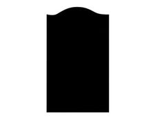 Bequet Pano - Tableau ardoise noire - 60 x 100 cm - découpe fronton noir