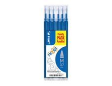 Pilot Frixion Ball - 6 Recharges pour rollers effaçables - 0,7 mm - bleu