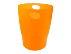 Exacompta Ecobin - Corbeille à papier 15L - orange translucide