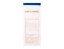 Exacompta - Bloc additions - 50 feuilles - 96 x 230 mm - en double
