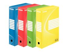 Esselte Standard - 10 boîtes archives - dos 8 cm - couleurs assorties