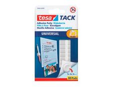 Tesa Tack - 80 pastilles adhésives blanches - double face