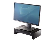 Fellowes Designer Suites - Support pour écran jusqu'à 21'' - réglable en hauteur - avec rangement - surface antidérapante