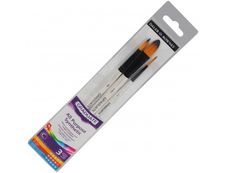 Daler-Rowney Graduate - Pack de 3 pinceaux - n°6, 1/2 et 2 - poil synthétique
