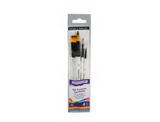 Daler-Rowney Graduate - Pack de 4 pinceaux ronds - poil synthétique