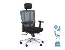Fauteuil de bureau ergonomique OFFSEAT - accoudoirs réglables - noir