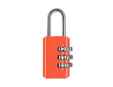 Wonday - Cadenas à combinaison 3 chiffres - 20 mm - orange