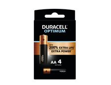 DURACELL Optimium -  4 piles alcalines - AA LR06