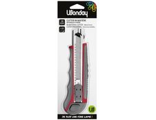 Wonday - Cutter rétractable - autobloquant - 18 mm + 6 lames