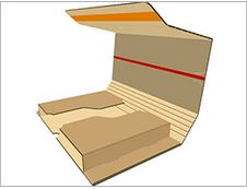 Étui d'expédition postale avec bande adhésive - 35 cm x 43 cm x 5 cm - kraft - Torraspapel