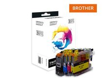 Cartouche compatible Brother LC123 - pack de 4 - noir, jaune, cyan, magenta - Switch 