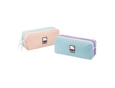 Trousse rectangulaire Teknik Pastel - 2 compartiments - 2 modèles disponibles - Exclusivité Bureau Vallée - Viquel