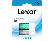 Lexar JumpDrive S60 - pack 2 clés USB 16 GO - USB 2.0