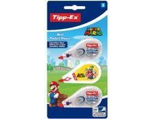 Tipp Ex - Pack de 3 correcteurs - Mini Pocket Mouse dont 1 Mario - 5mm x 6 m