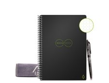Rocketbook Core Executive - Carnet de notes connecté - 36 pages à points réutilisables - A5 - noir